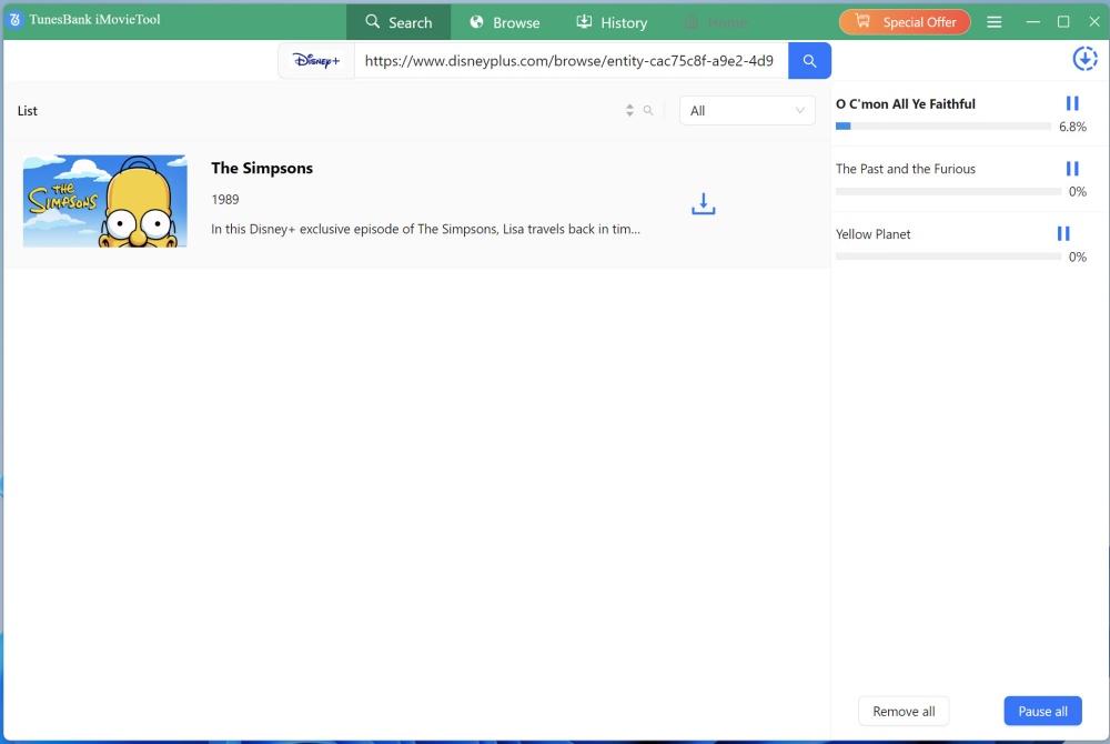 start downloading animated TV shows