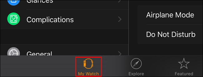 Apple Watch på iOS