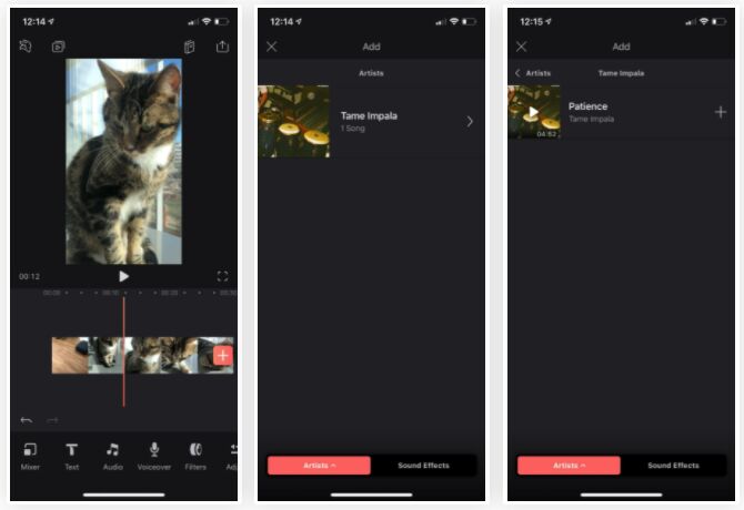 přidat spotify hudbu do videoleap