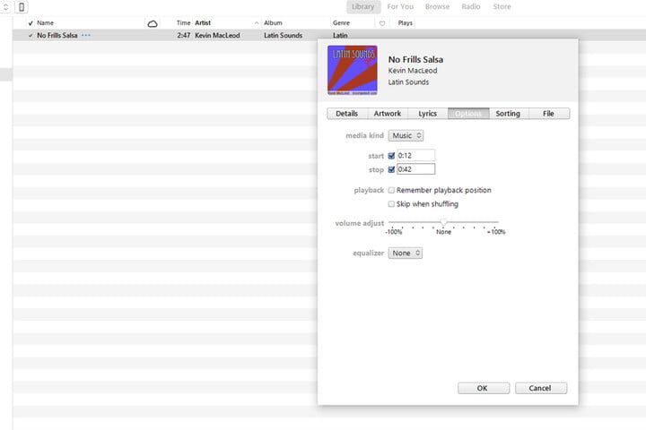 adjust song length on itunes