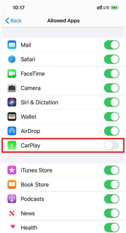 แอปเปิ้ล Carplay