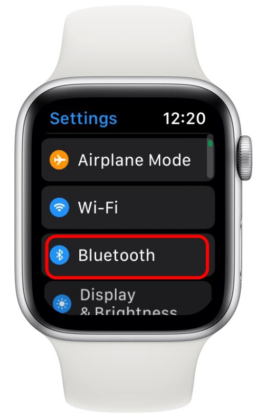 dayakan Bluetooth pada Apple Watch