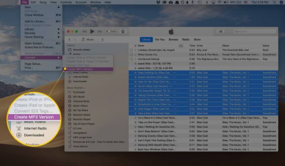 konvertera itunes musik till mp3 på mac