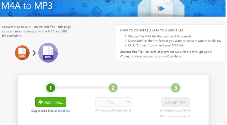 convert m4a to mp3 files