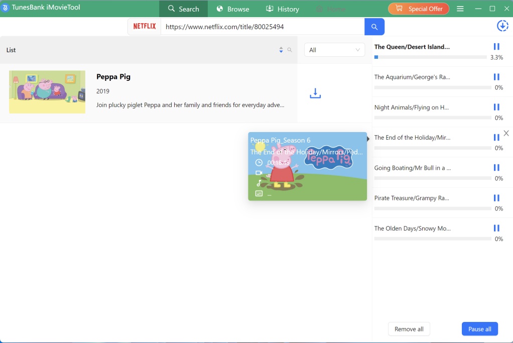 start downloading netflix kids movies