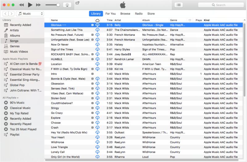 muat turun muzik epal di itunes