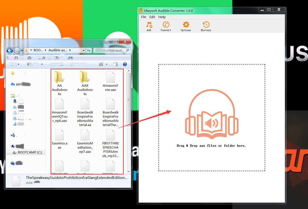 tambahkan file yang dapat didengar ke program ukeysoft