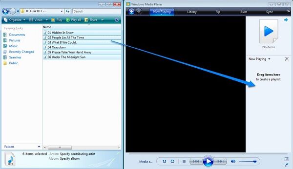 Spotify 노래를 Windows 미디어 플레이어로 가져오기