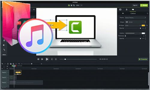 Apple Music in Camtasia importieren