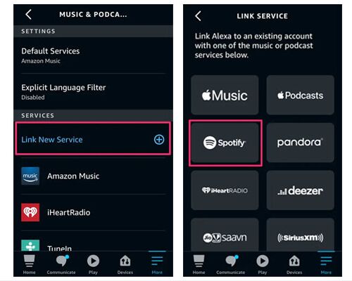 link spotify para alexa