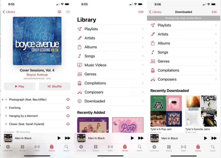 listen to apple music offline on iphone