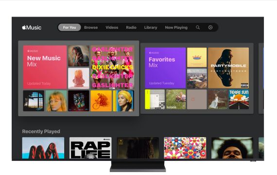 play apple music songs on samsung tv