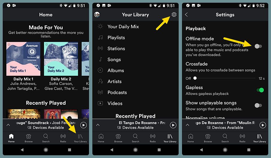 iPod Touch'ta Spotify müziği çal