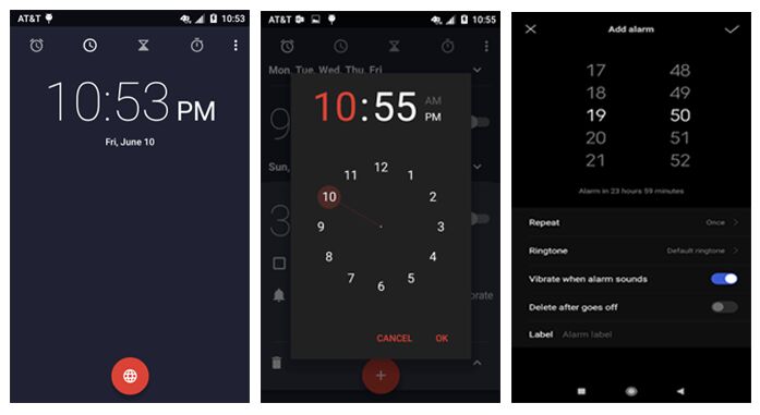 set spotify as alarm on android