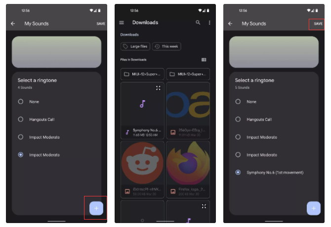 et Spotify píseň jako vyzváněcí tón na Android