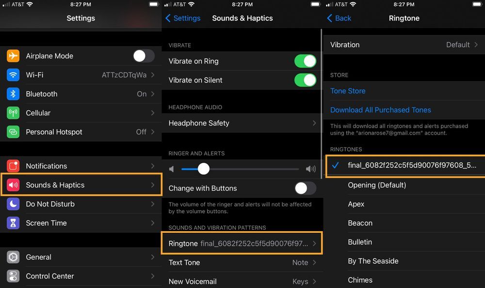 Spotify şarkısını iphone'da zil sesi olarak ayarla