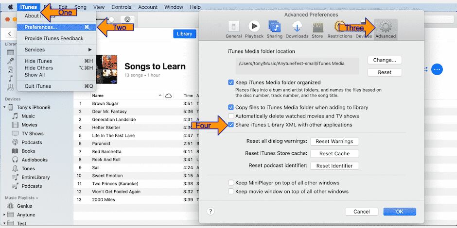 Share iTunes Library XML