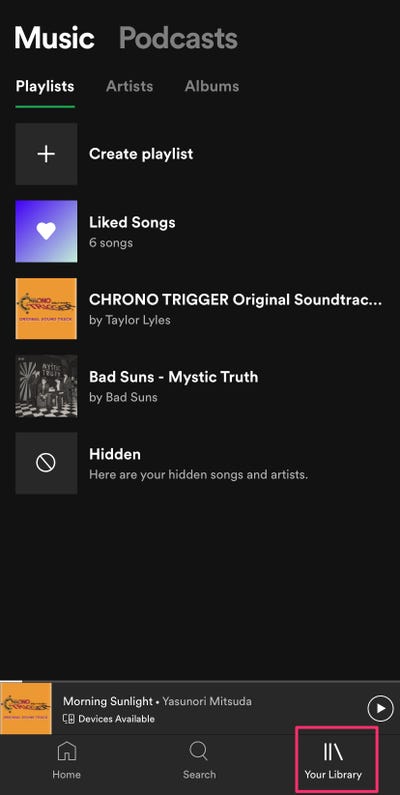 spotify playlist on android
