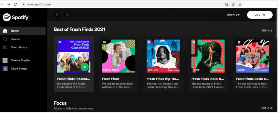 Spotify Web Player