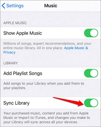 синхронизировать Apple Music с iPod Touch