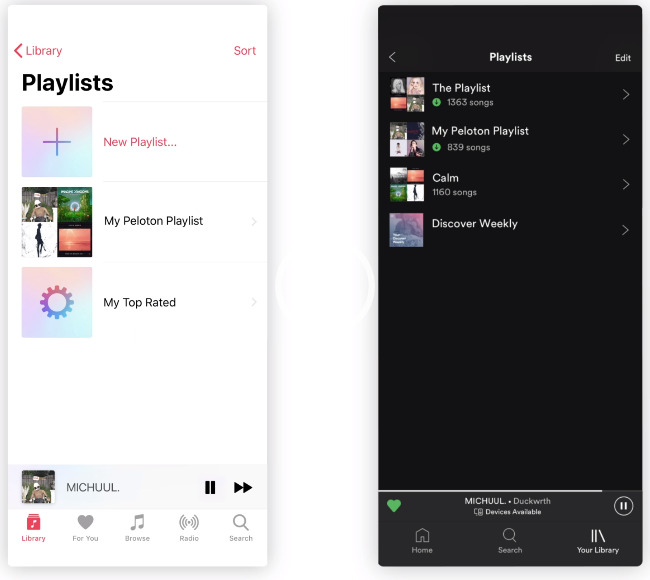 Jouez de la musique Apple sur Peloton