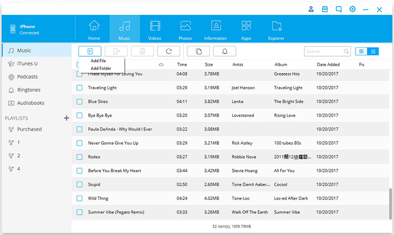 transfer spotify songs to ios/android devices