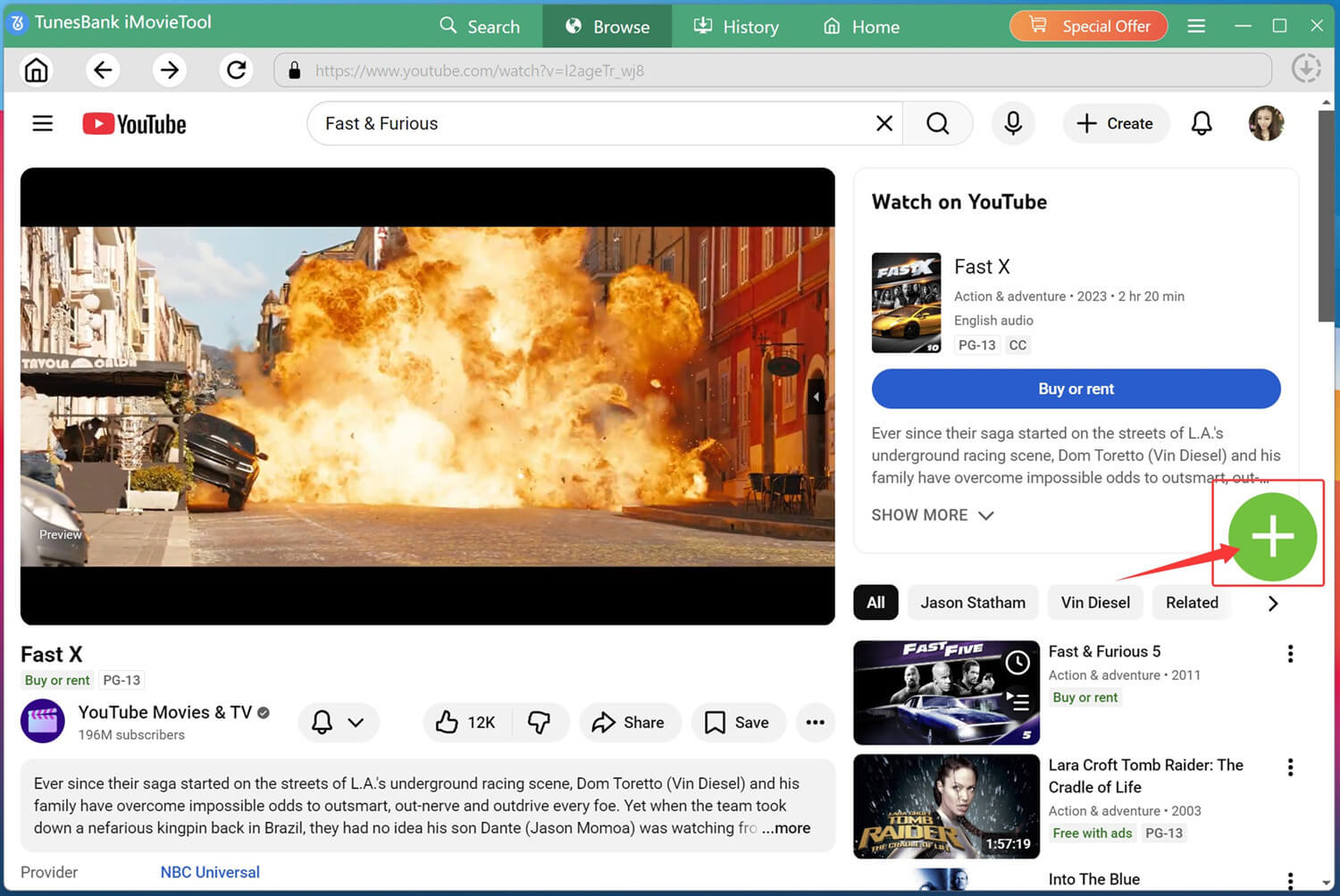 add movies to download