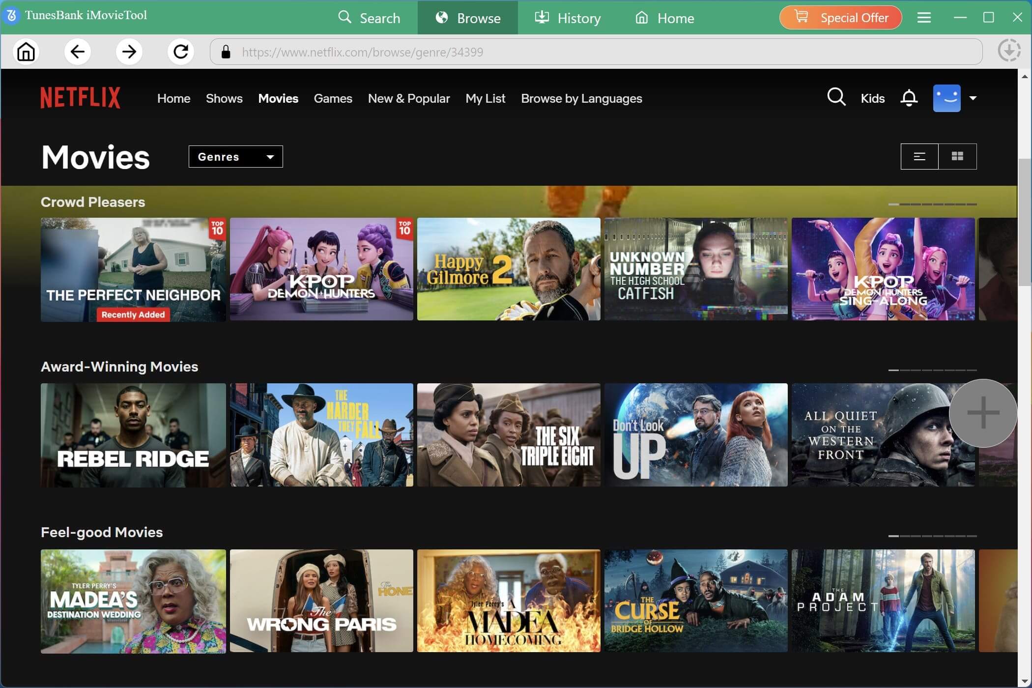 browse netflix video online