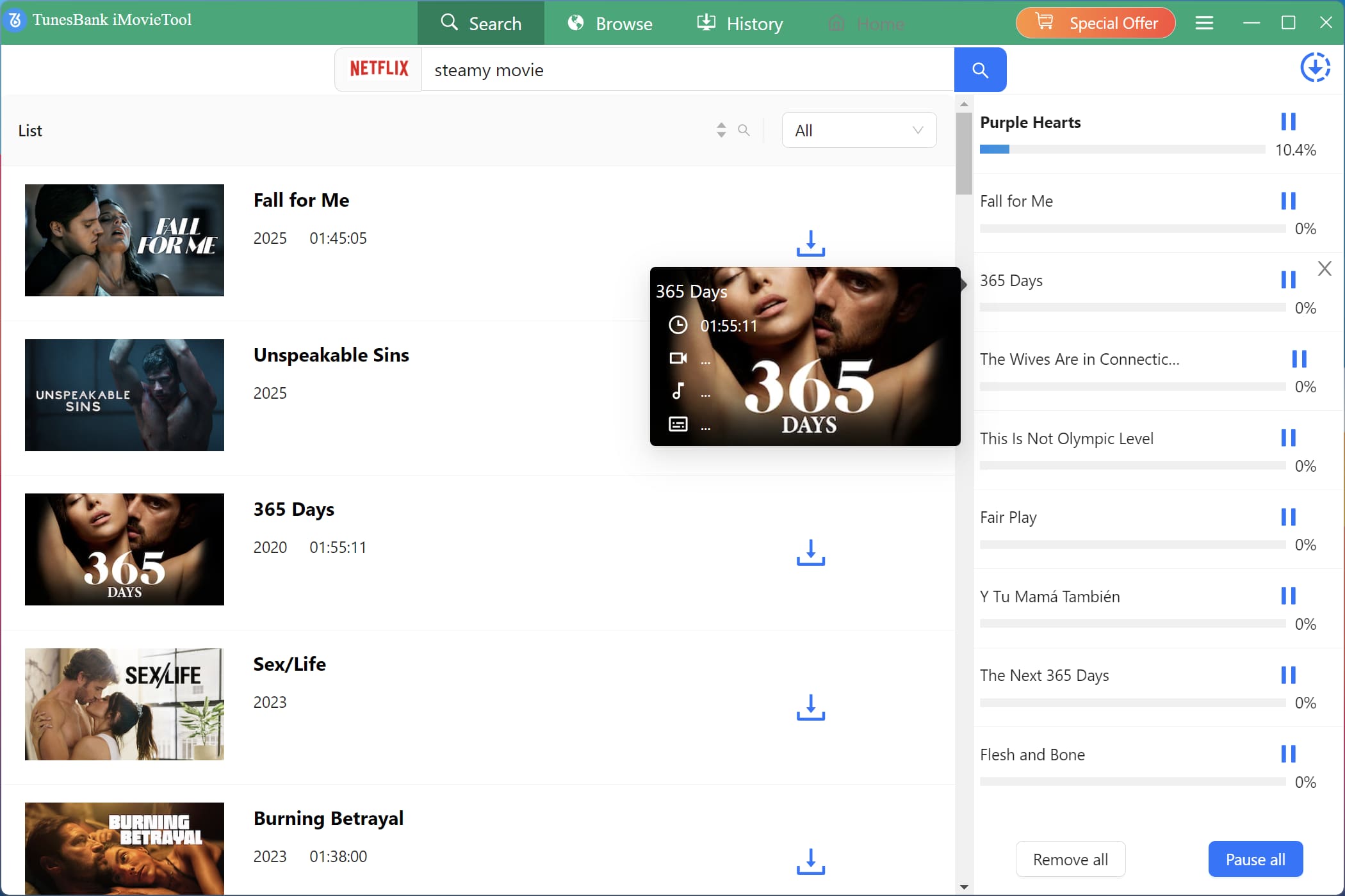 start downloading netflix videos