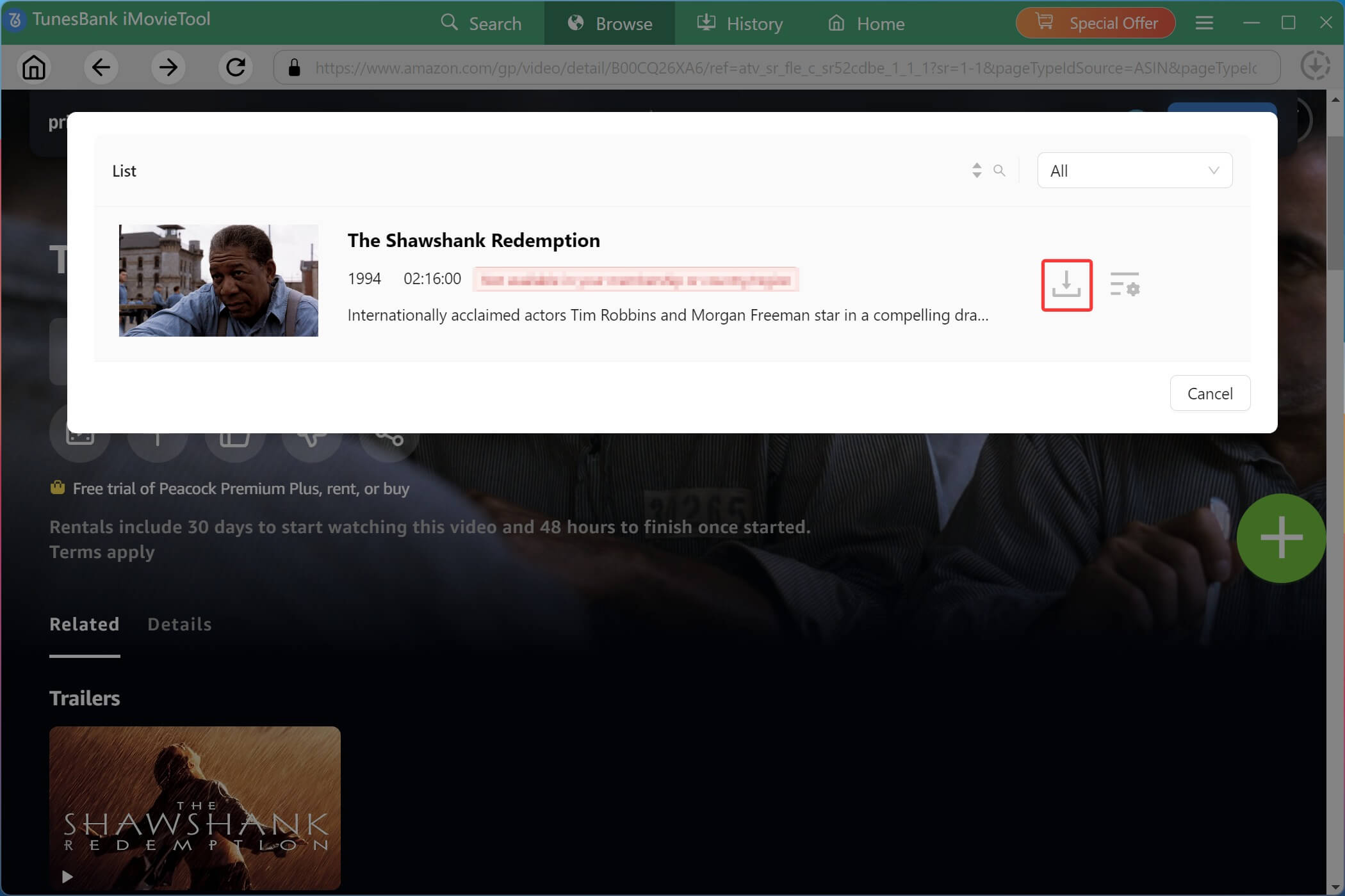 搜索下載的電影