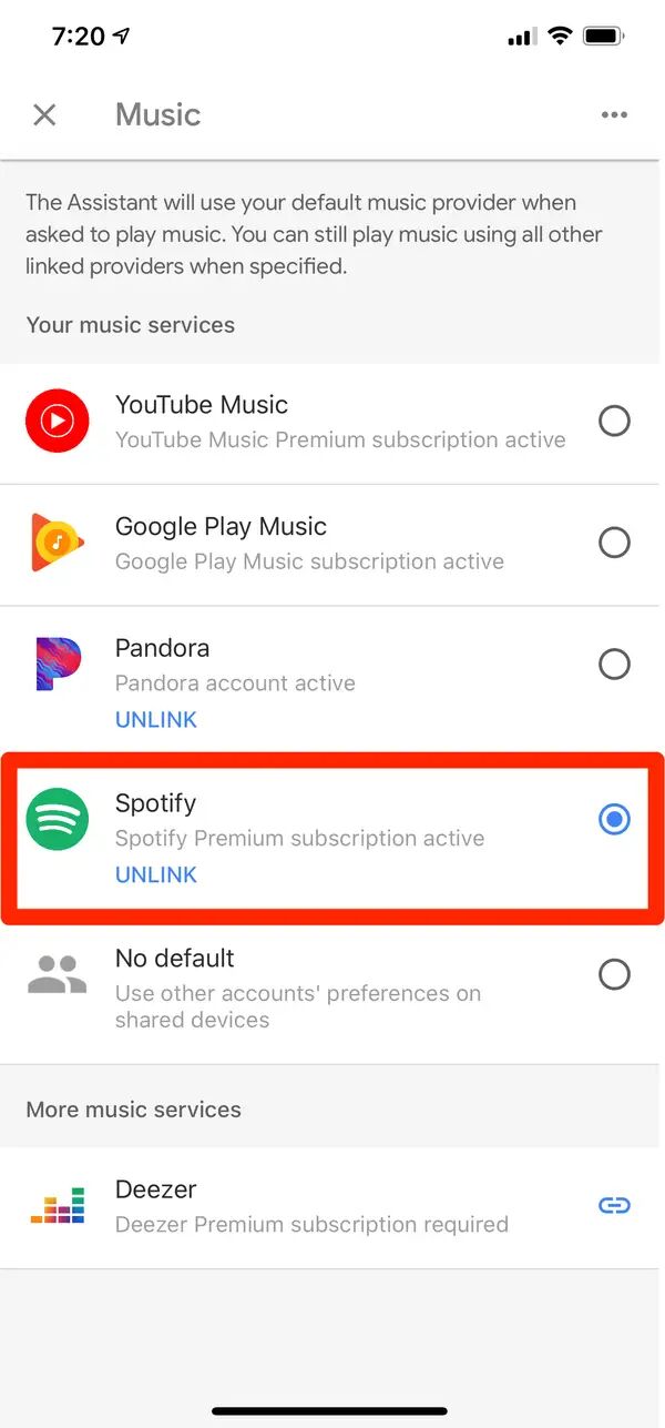 connect spotify Google-home