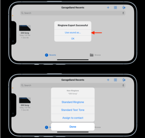 iphone zil sesi olarak spotify şarkısı oluştur