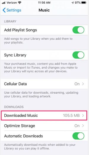 delete downloaded Apple Music songs