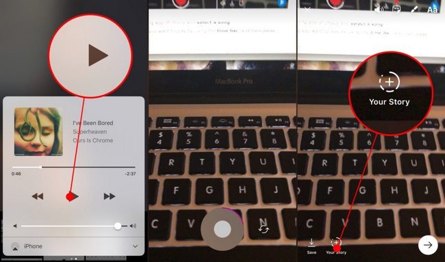 enregistrer instagram audio