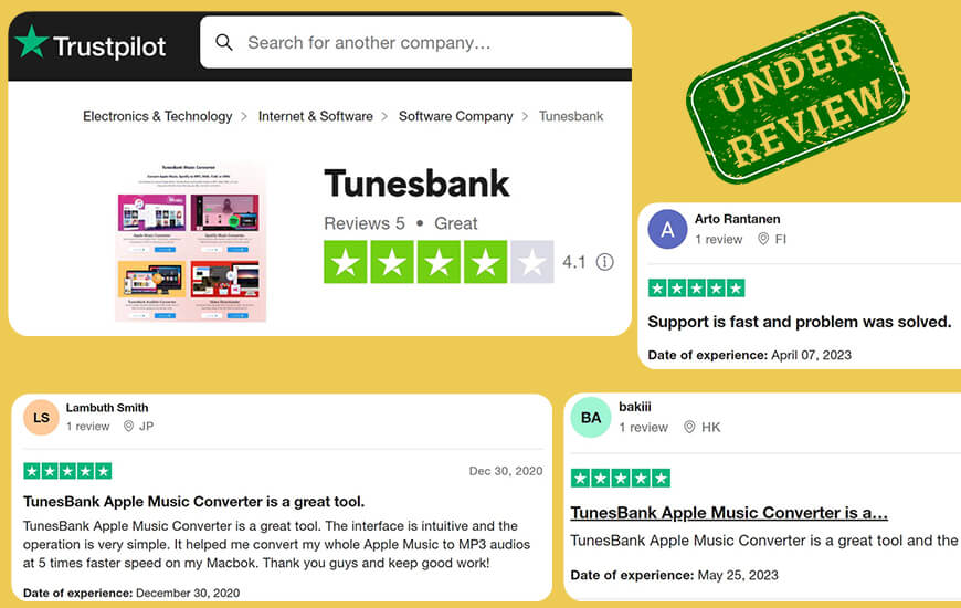 Tunesbank Apple 음악 변환기 검토