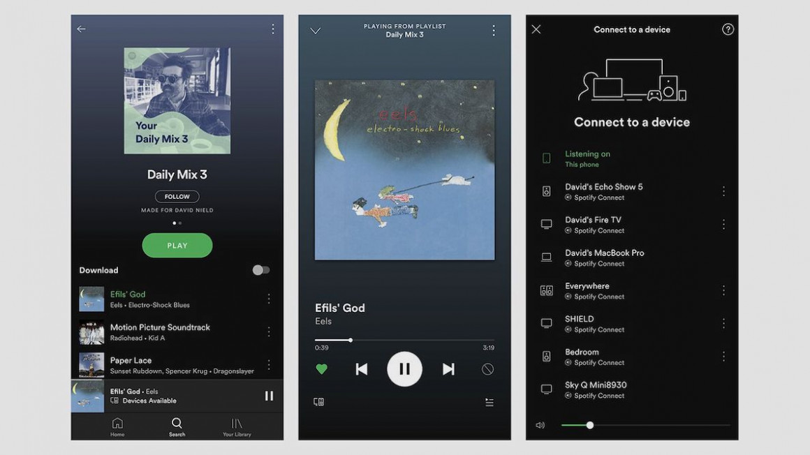 main spotify pada dua peranti melalui Spotify Connect