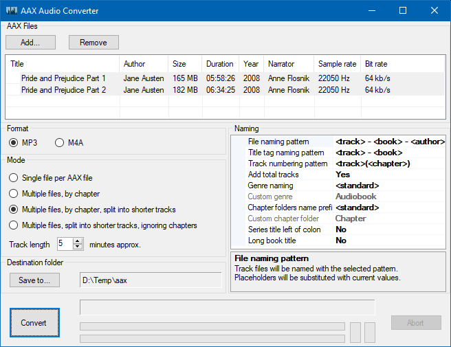 convertitore audio aax