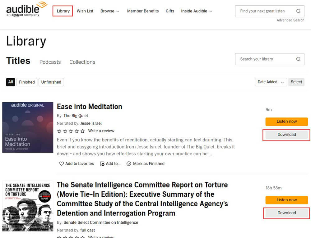 download audible