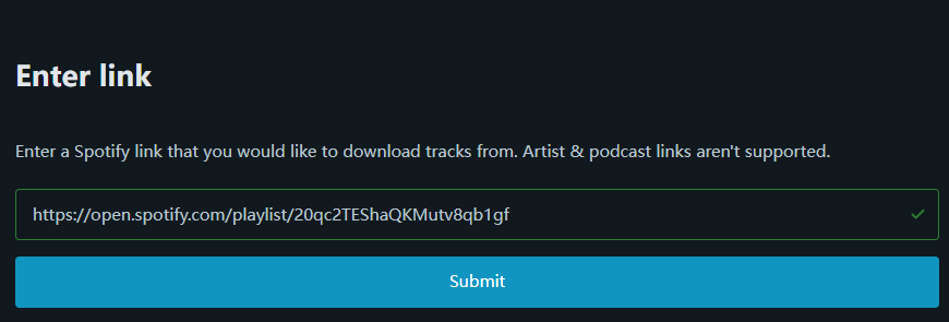 SpotifyDownloader interface