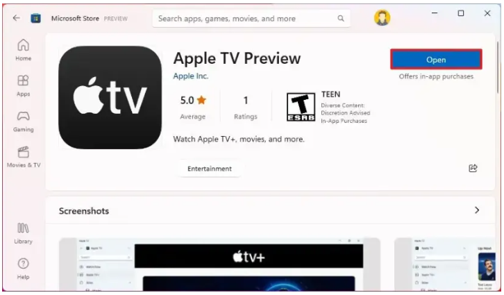 install apple tv app on windows 11