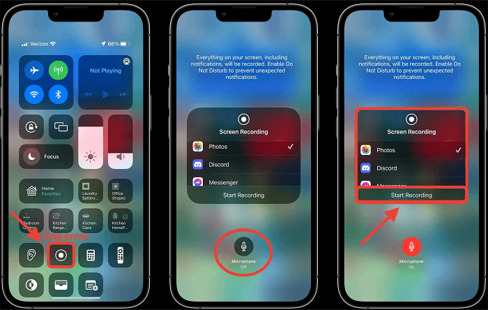 record hulu video on iphone
