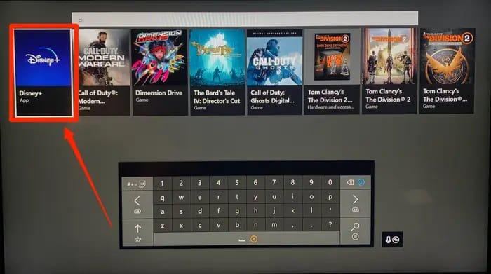 click disney plus app on xbox