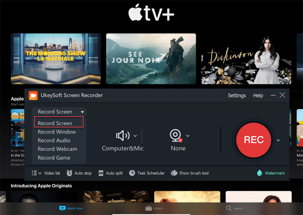 snemalnik apple tv plus