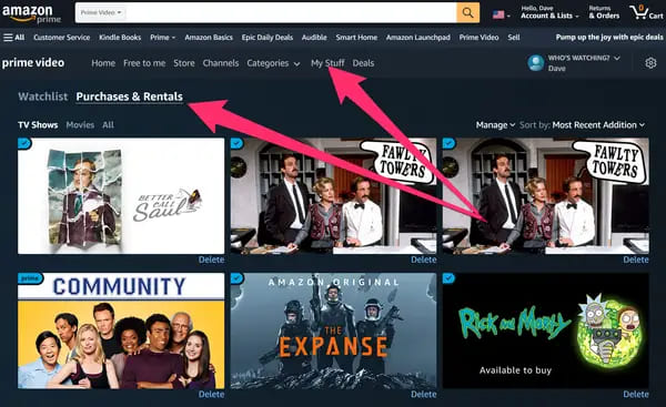 find rental amazon movie
