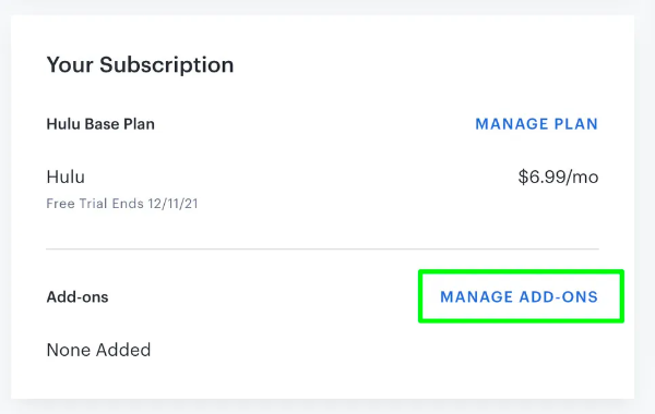 hulu add-ons