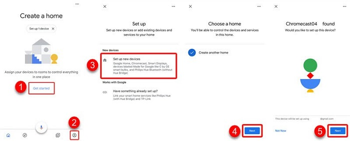 set up in Google Home app