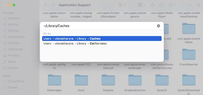 clear cache on mac