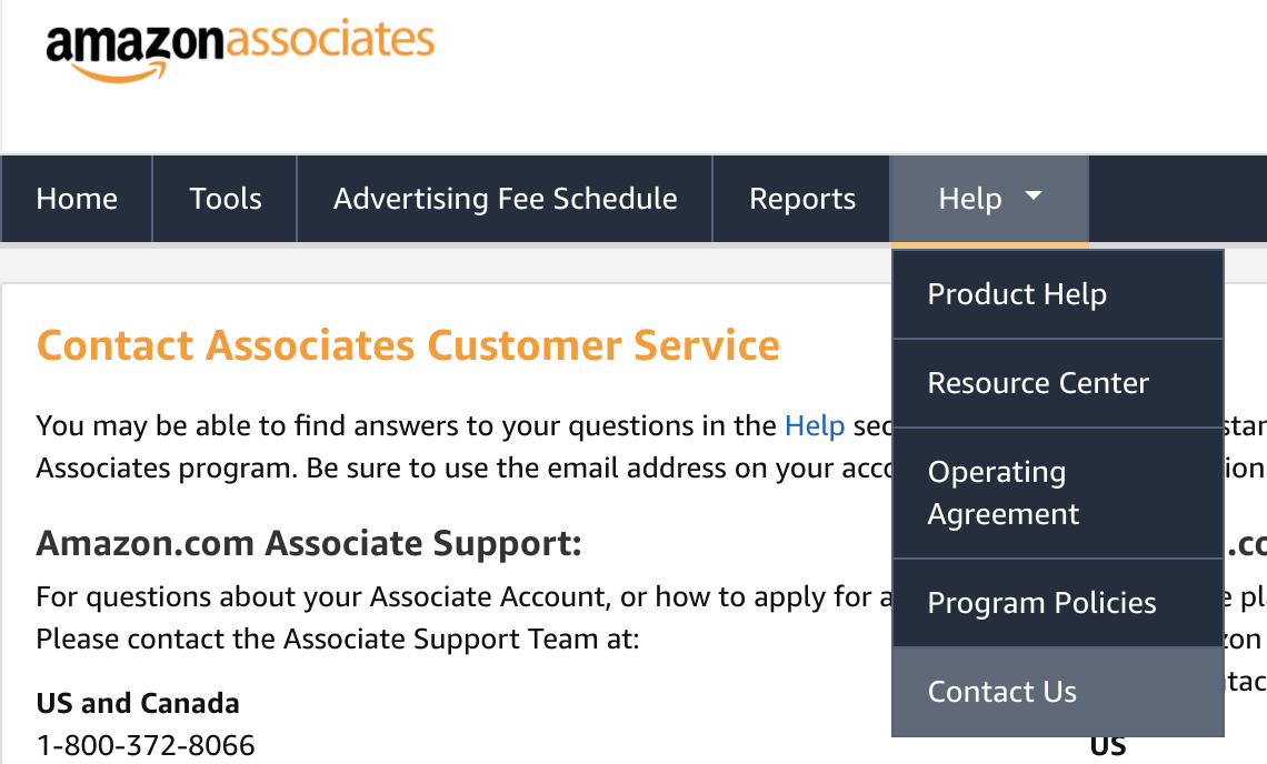 contact Amazon Support for help
