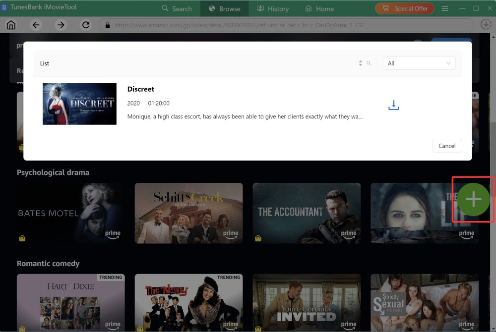 add Amazon movie to download