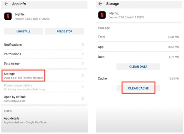 Clear Netflix Cache Android to speed up netflix downloads